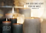 Postkarten: Ihr seid das Licht für die Welt, 4 Stück