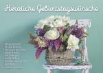 Postkarten: Herzliche Geburtstagsgrüße, 4 Stück
