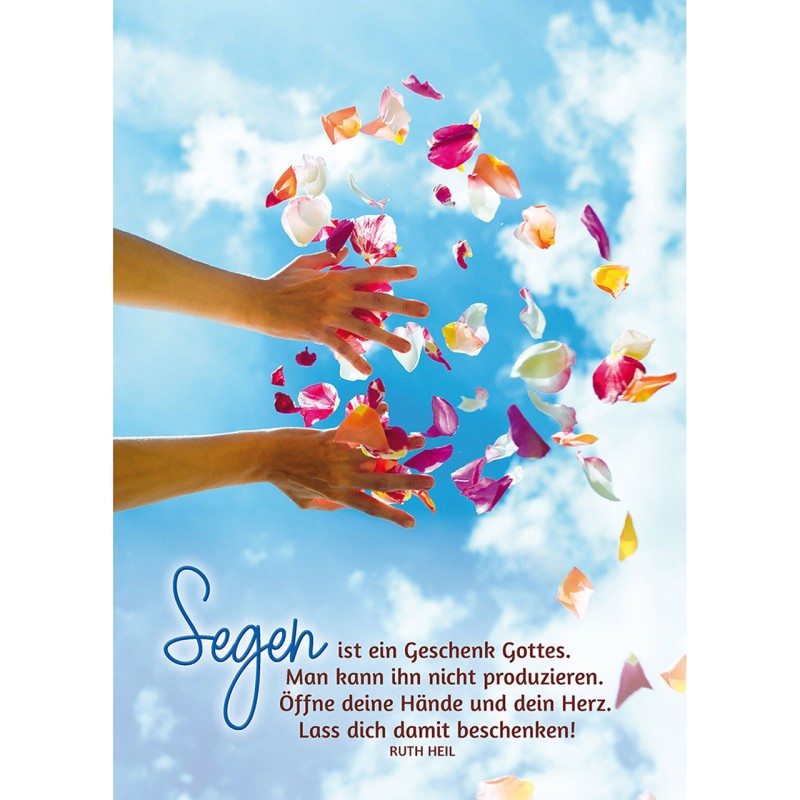 Postkarten: Segen ist ein Geschenk Gottes, 4 Stück