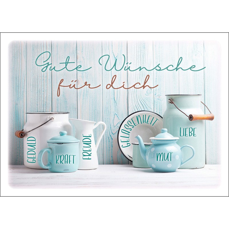 Postkarten: Gute Wünsche für dich, 4 Stück