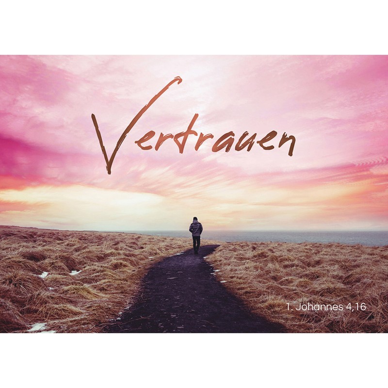 Postkarten: Vertrauen, 4 Stück