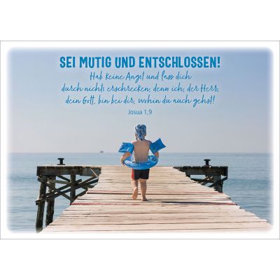 Postkarten: InMotion - Sei mutig und entschlossen, 4 Stück