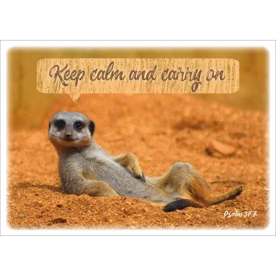 Postkarten: InMotion - Keep calm and carry on, 4 Stück
