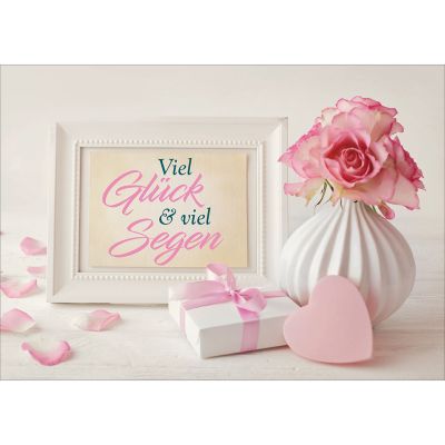 Postkarten: Viel Glück & viel Segen, 4 Stück
