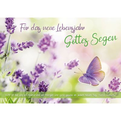Postkarten: Für das neue Lebensjahr, 4 Stück