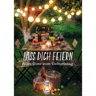 Postkarten: Lass dich feiern, 4 Stück