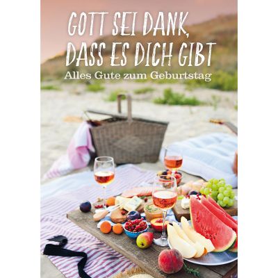Postkarten: Gott sei Dank, dass es dich gibt, 4 Stück