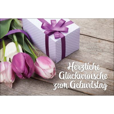 Postkarten: Herzliche Glückwünsche zum Geburtstag 4 Stück