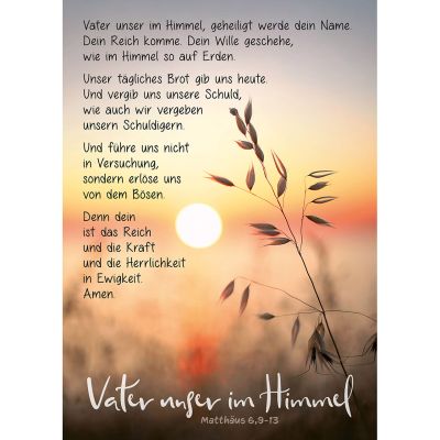 Postkarten: Vater unser im Himmel 4 Stück