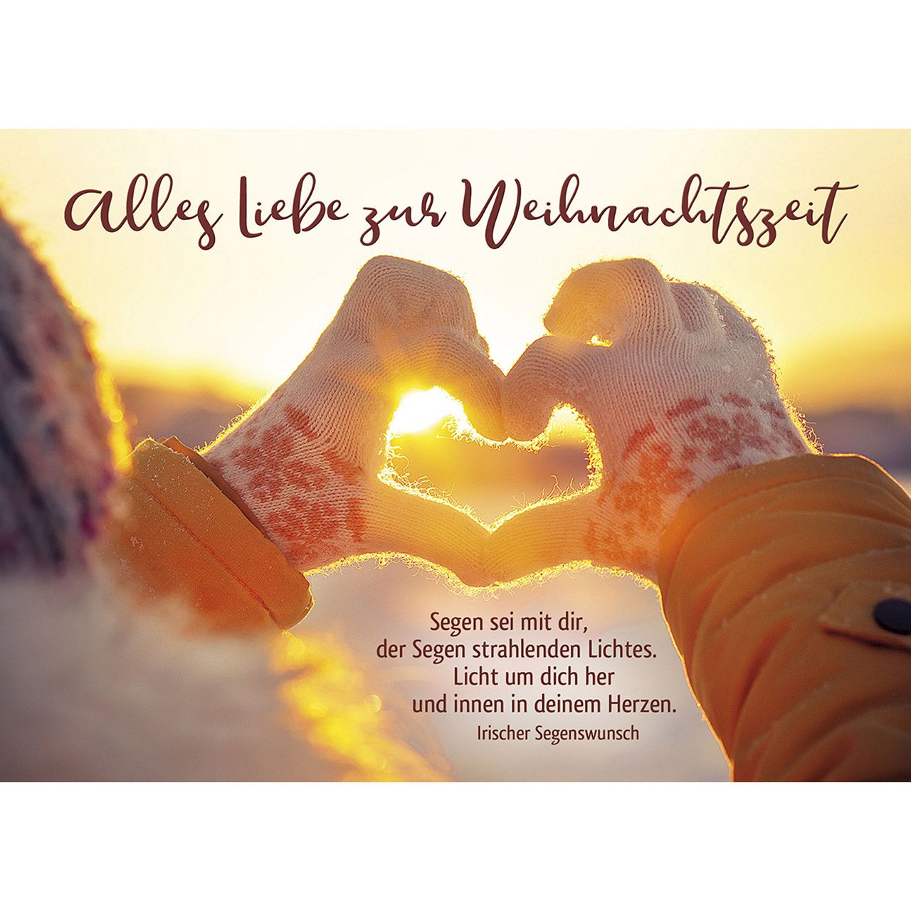 Postkarten: Alles Liebe zur Weihnachtszeit, 4 Stück