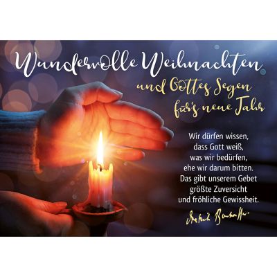 Postkarten: Wundervolle Weihnachten, 4 Stück