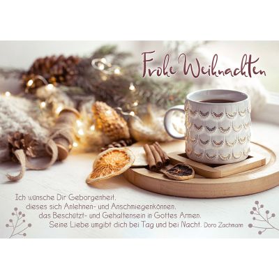 Postkarten: Frohe Weihnachten, 4 Stück