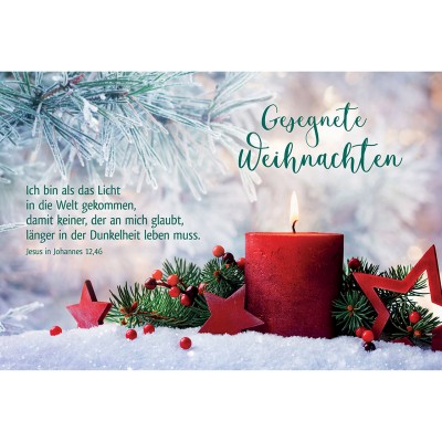 Postkarten: Gesegnete Weihnachten, 4 Stück