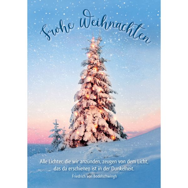 Postkarten: Frohe Weihnachten, 4 Stück