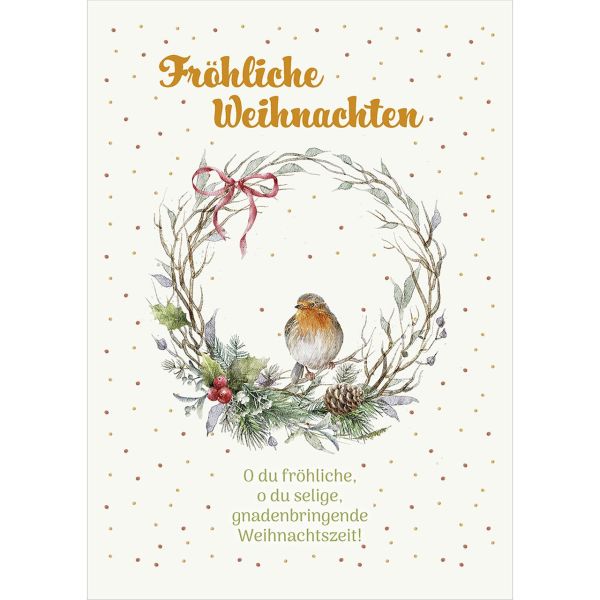 Postkarten: Fröhliche Weihnachten, 4 Stück