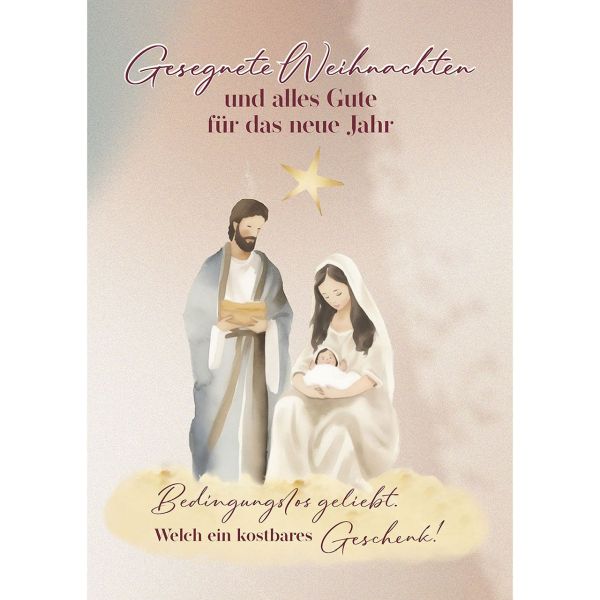 Postkarten: Gesegnete Weihnachten, 4 Stück