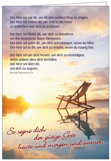 Faltkarte: So segne dich der gütige Gott - Neutral