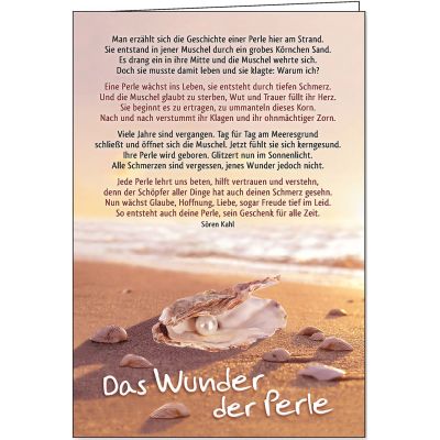Faltkarte: Das Wunder der Perle- Neutral