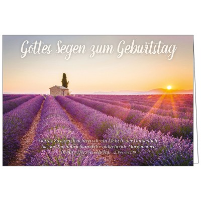 Faltkarte: Gottes Segen zum Geburtstag