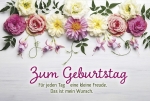 Faltkarte: Zum Geburtstag