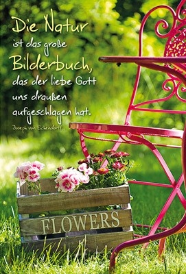 Faltkarte: Die Natur ist das große Bilderbuch - Geburstag