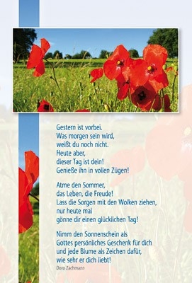 Faltkarte: Gestern ist vorbei - Geburtstag