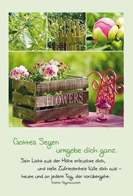 Faltkarte: Gottes Segen umgebe dich - Geburtstag