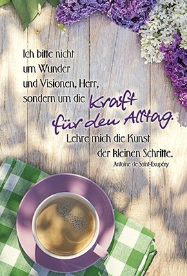 Faltkarte: Ich bitte nicht um Wunder - Geburtstag