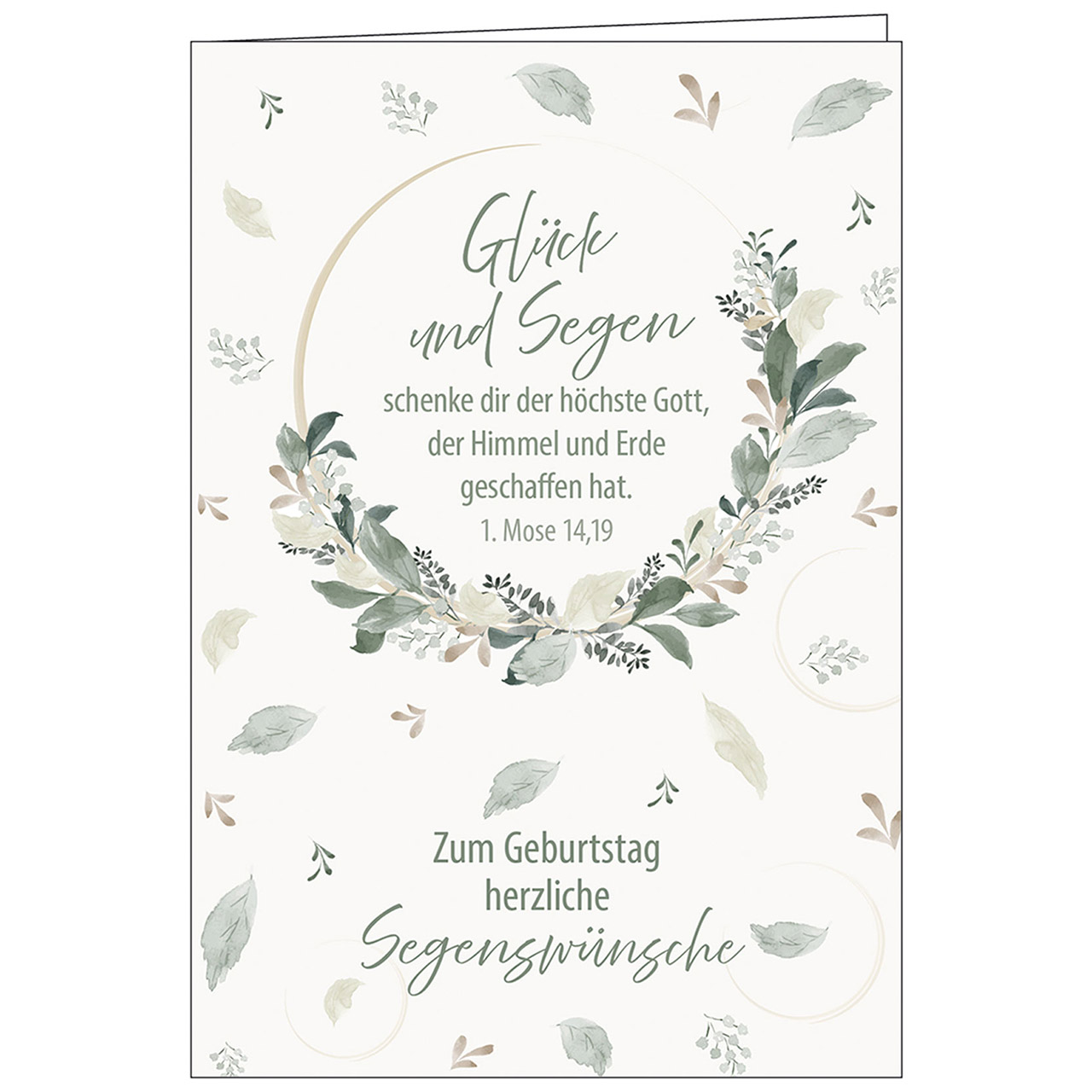 Faltkarte Zum Geburtstag herzliche Segenswünsche