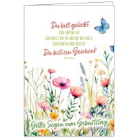 Faltkarte: Gottes Segen zum Geburtstag