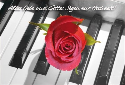 Faltkarte: Alles Liebe und Gottes Segen - Hochzeit