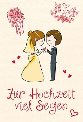 Faltkarte: Möget ihr die Farben des Lebens entdecken - Hochzeit