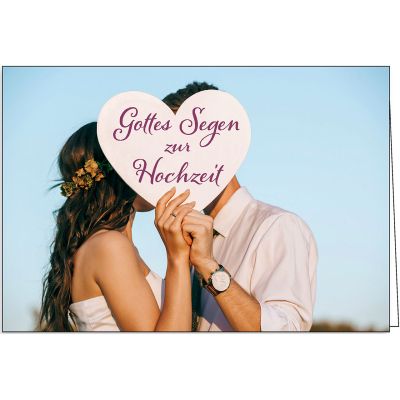 Faltkarte: Gottes Segen zur Hochzeit