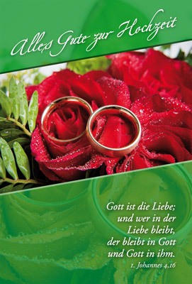 Faltkarte: Alles Gute zur Hochzeit - Hochzeit