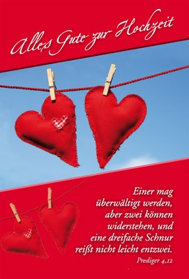 Faltkarte: Alles Gute zur Hochzeit - Hochzeit