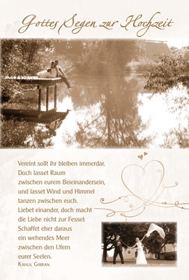 Faltkarte: Gottes Segen zur Hochzeit - Hochzeit