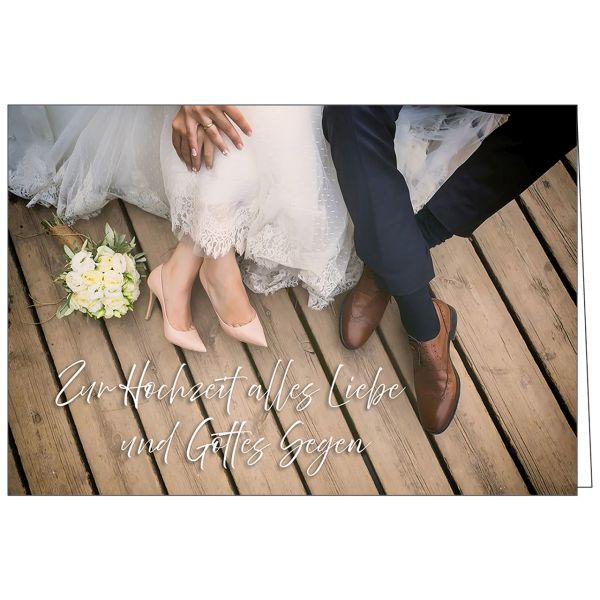 Faltkarte: Zur Hochzeit alles Liebe