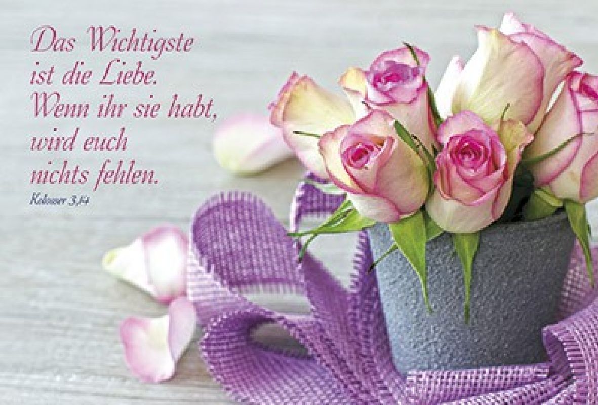 Faltkarte: Das Wichtigste ist die Liebe - Hochzeit