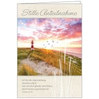 Faltkarte: Stille Anteilnahme - Trauer