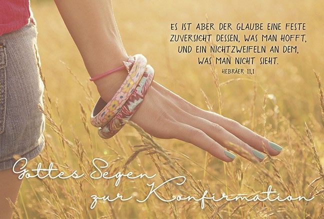 Faltkarte: Gottes Segen zur Konfirmation