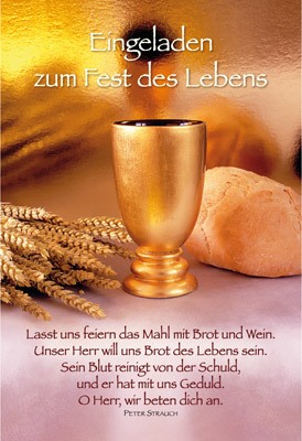 Faltkarte: Eingeladen zum Fest des Lebens - Kommunion