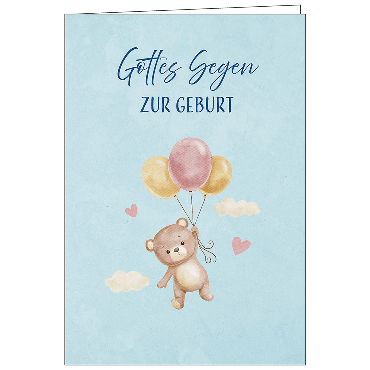 Faltkarte Gottes Segen zur Geburt