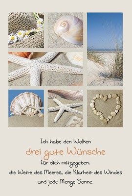 Faltkarte: Ich habe den Wolken -  Gute Besserung