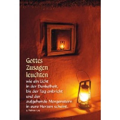 Faltkarte: Gottes Zusagen leuchten - Gute Besserung