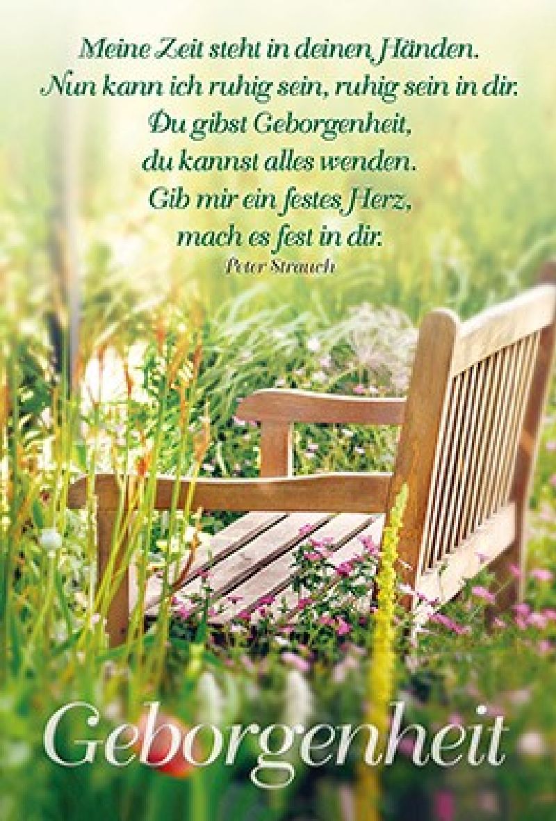 Faltkarte: Meine Zeit steht in deinen Händen - Gute Besserung