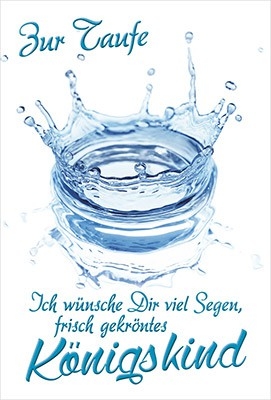 Faltkarte: Zur Taufe