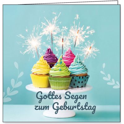 Faltkarte: Gottes Segen zum Geburtstag