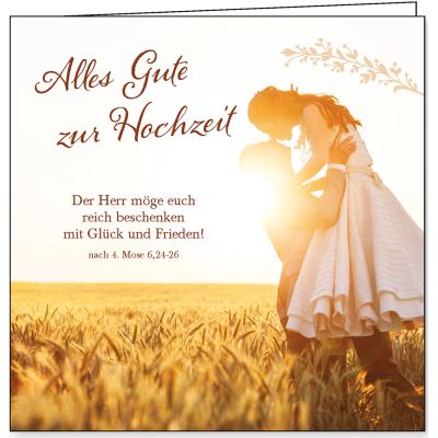 Faltkarte: Alles Gute zur Hochzeit