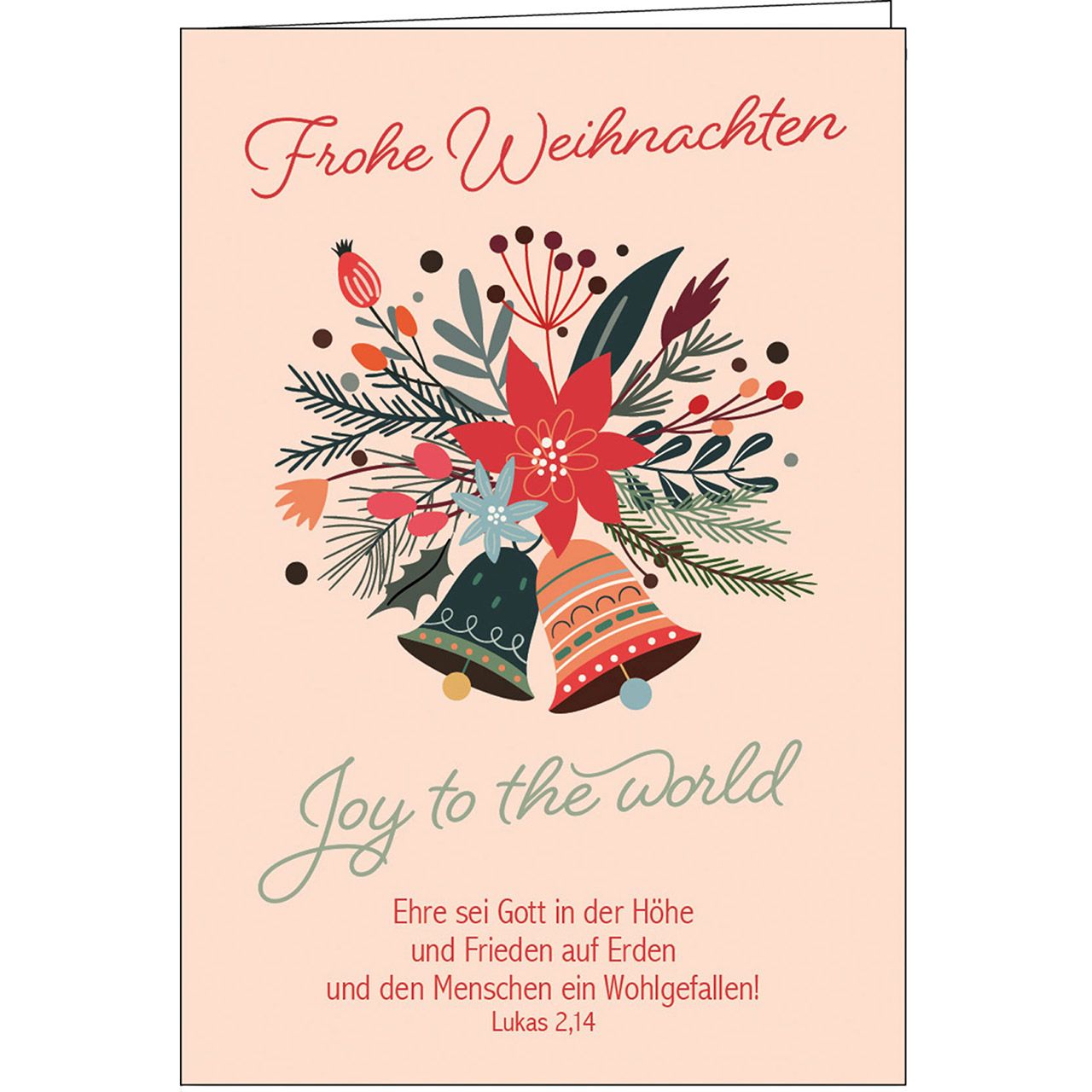 Faltkarte: Frohe Weihnachten
