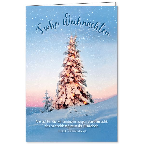 Faltkarte: Frohe Weihnachten